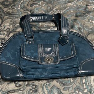 Coach Teal Shoulder Bag